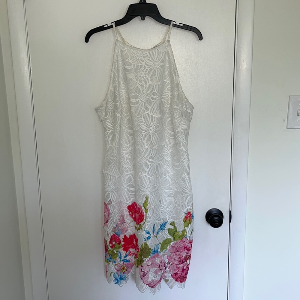 White lace dress